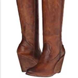 Frye CeCe tall wedge boot